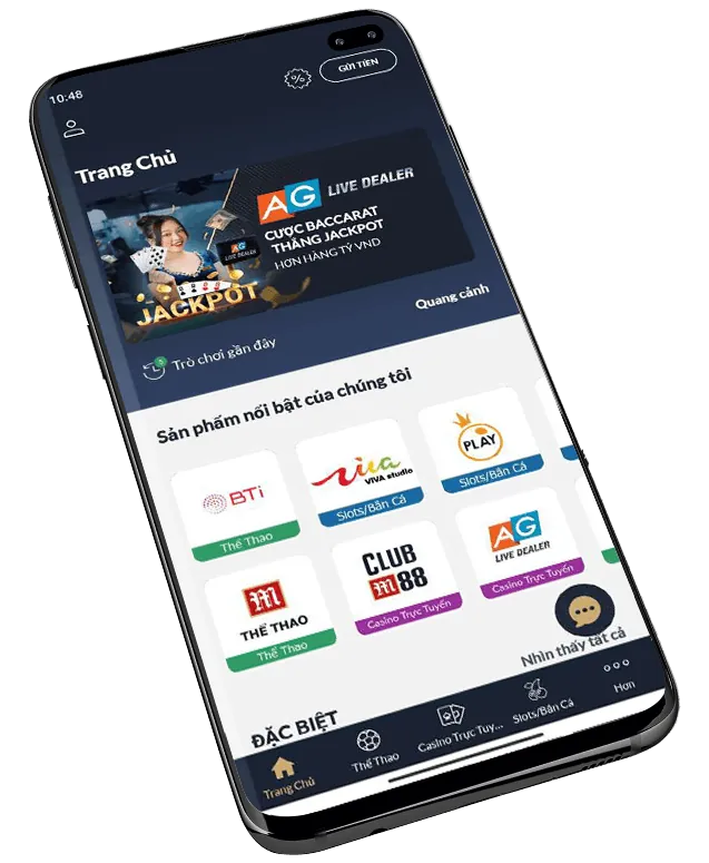 Máy đánh bạc (Slots) với biểu tượng may mắn