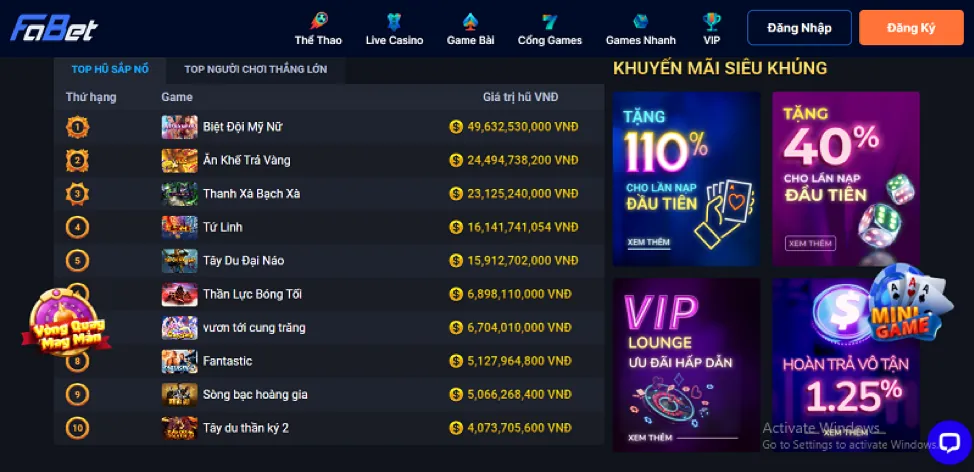 Bánh xe Roulette quay số may mắn tại 95vn12